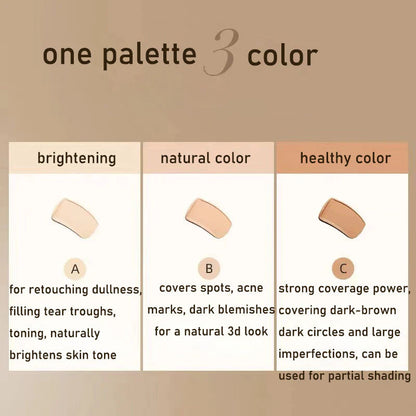 3-In-1 Contouring And Brighten Concealer Palette🔥BUY 2 GET 1 FREE (3PCS) TODAY ONLY 🔥